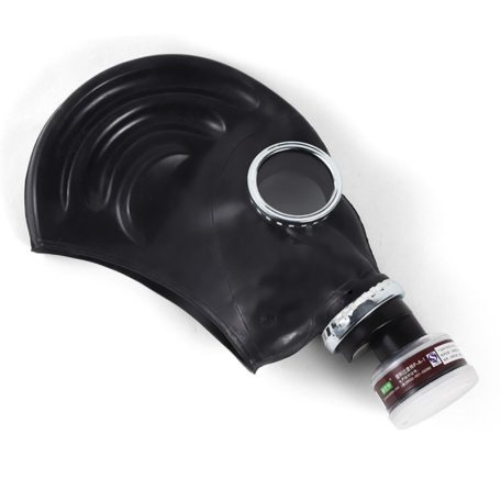 BDSM Gas Mask with Filter BREATH GAME Black