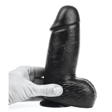 DP103B Hans Black Dildo 14.5 x 7.3cm