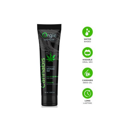 Cannabis Flavored Water-Based Lubricant Orgie 100 ml