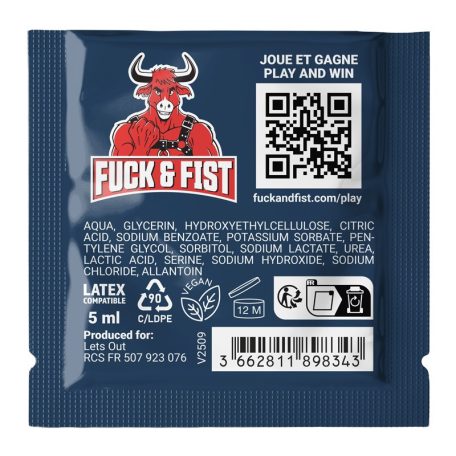 Dosette Lubrifiant Fuck & Fist Water 5ml 5db